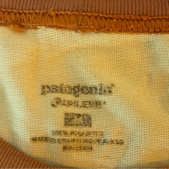 Patagonia Women’s Long Sleeve M Mustard Yellow Oversize Activewear Gym Workout - Picture 4 of 5